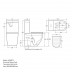 Toilet Suite one-hole Mono Flush BTW LEN007P S/P Pan Toilet Suite one-hole Mono Flush BTW LEN007P S/P Pan